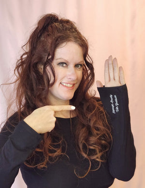 INTERRUPT ANXIETY WITH GRATITUDE Long Sleeve Shirt NEW!